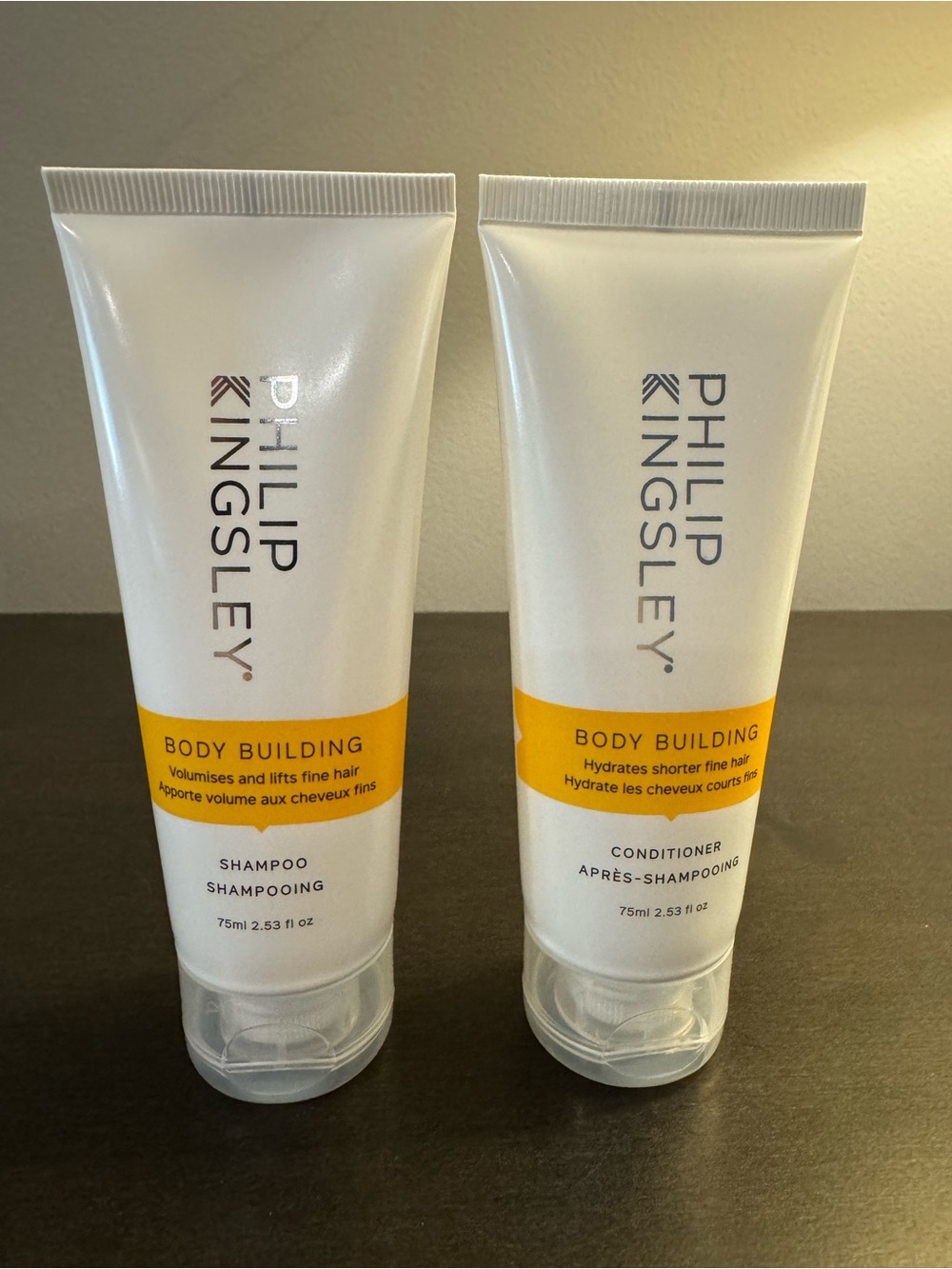 Philip Kingsley Body Building Shampoo & Conditioner 75 ml 2.53 oz Travel Size
